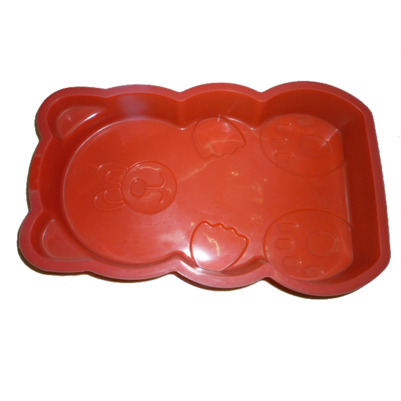 Large cartoon series bear silicone cake molds, silicone fruit pudding molds, baking cake molds in stock