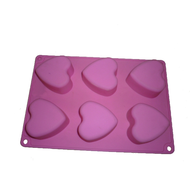 Heart-shaped silicone cake molds in stock, high-temperature resistant DIY baking molds, cake molds, baking tools Application Scenario