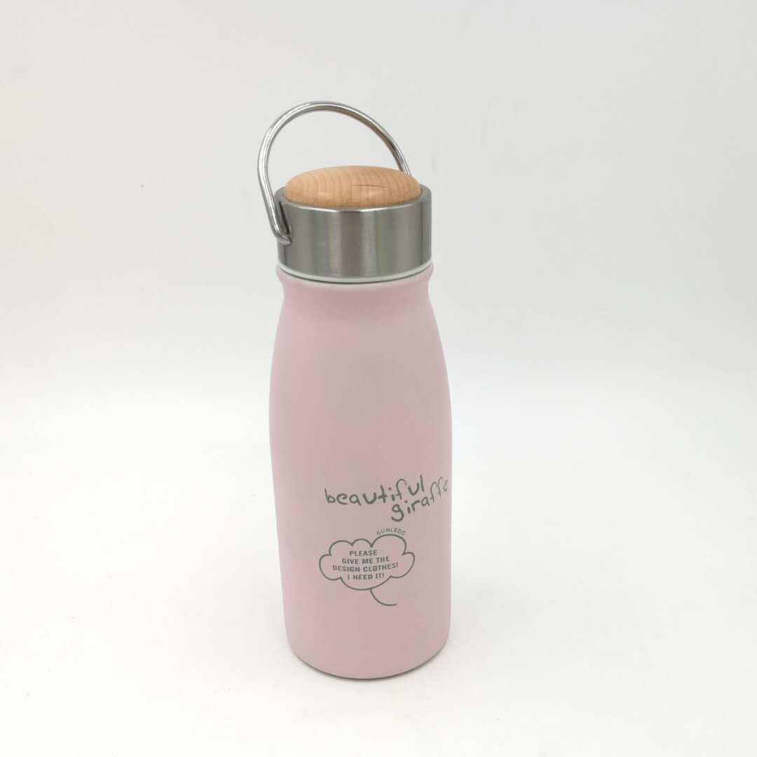 Diversified Store Boutique, creative and fashionable gifts, stainless steel insulated cups JL-2601, wooden lid milk cups