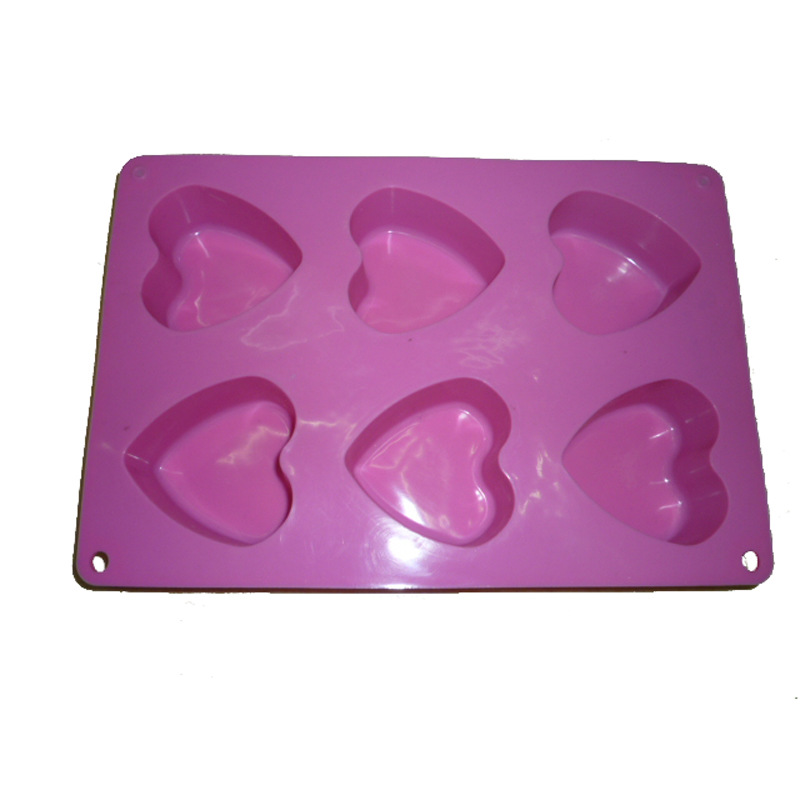 Heart-shaped silicone cake molds in stock, high-temperature resistant DIY baking molds, cake molds, baking tools