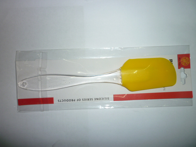 Baking tools detachable transparent handle small silica gel spatula stirring spatula cake cream spatula thumbnail
