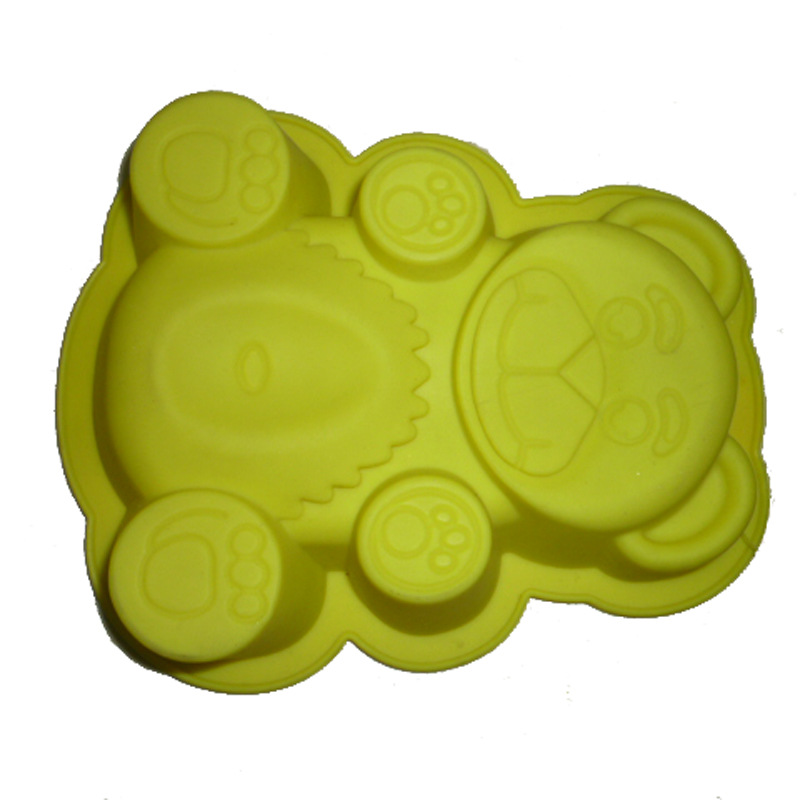 Small cartoon bear silicone cake mold, animal-shaped silicone baking tray, bread baking tray, DIY baking tools Specification image