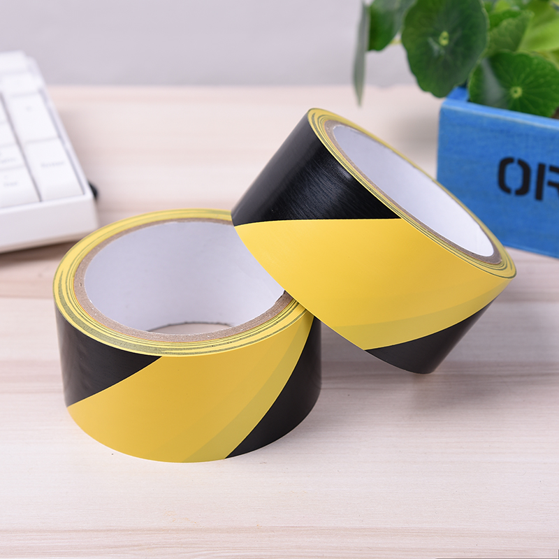 New custom PVC floor warning tape, floor warehouse workshop tape, zebra marking tape manufacturer wholesale