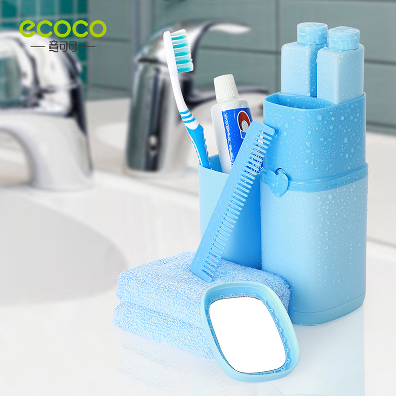 【 All-in-one 】 Heart Travel toiletry set Travel toiletry cup set portable toiletry cup travel supplies thumbnail
