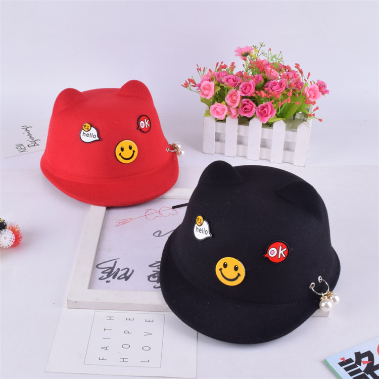 义乌好货 春秋宝宝帽子1-2-4-6岁鸭舌帽韩版男童女童小礼帽