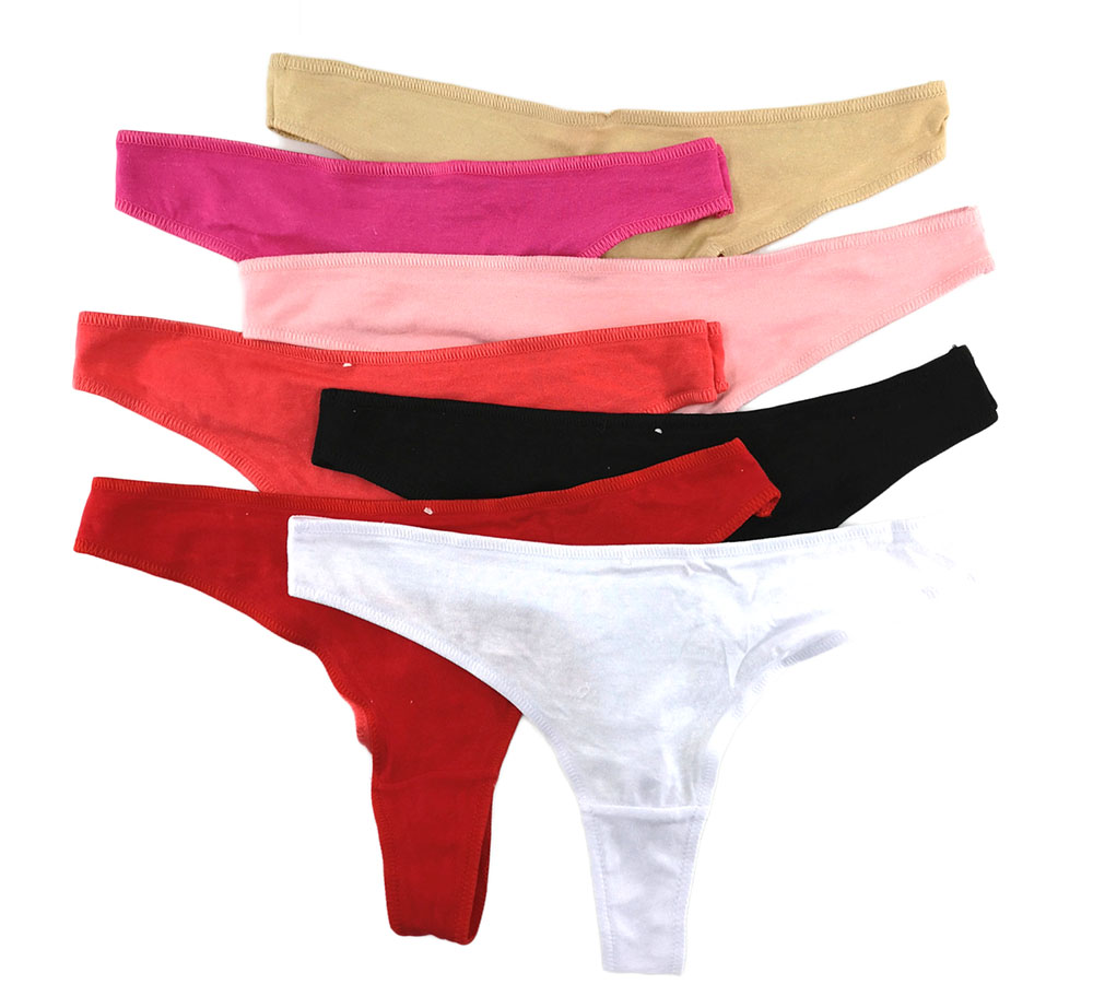 Export Korea solid-color cotton Thongs multi-color code foreign trade cross-border sexy lingerie 67925 Application Scenario