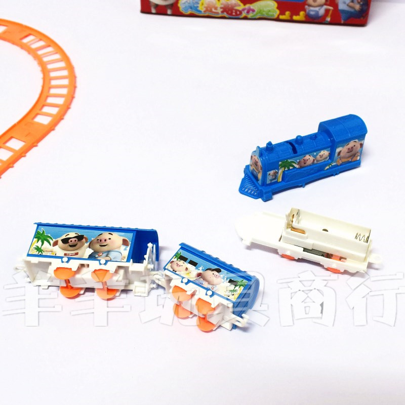 抖音海草猪托马斯小火车套装玩具 轨道车电动玩具火车玩具礼品详情图3