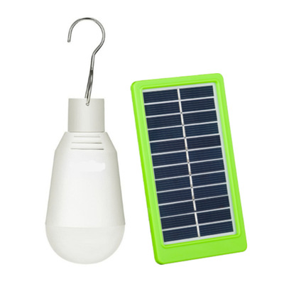 Household indoor solar mini double bulb lighting system split outdoor emergency solar lamp