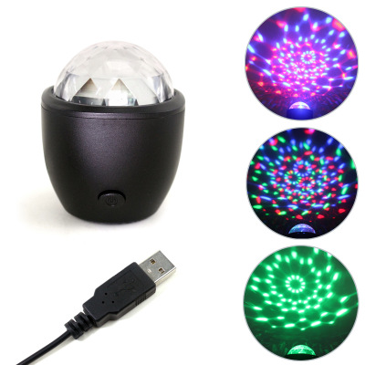 Pop bar party LED atmosphere light KTV stage DISCO DJ light portable crystal magic ball light voice control light