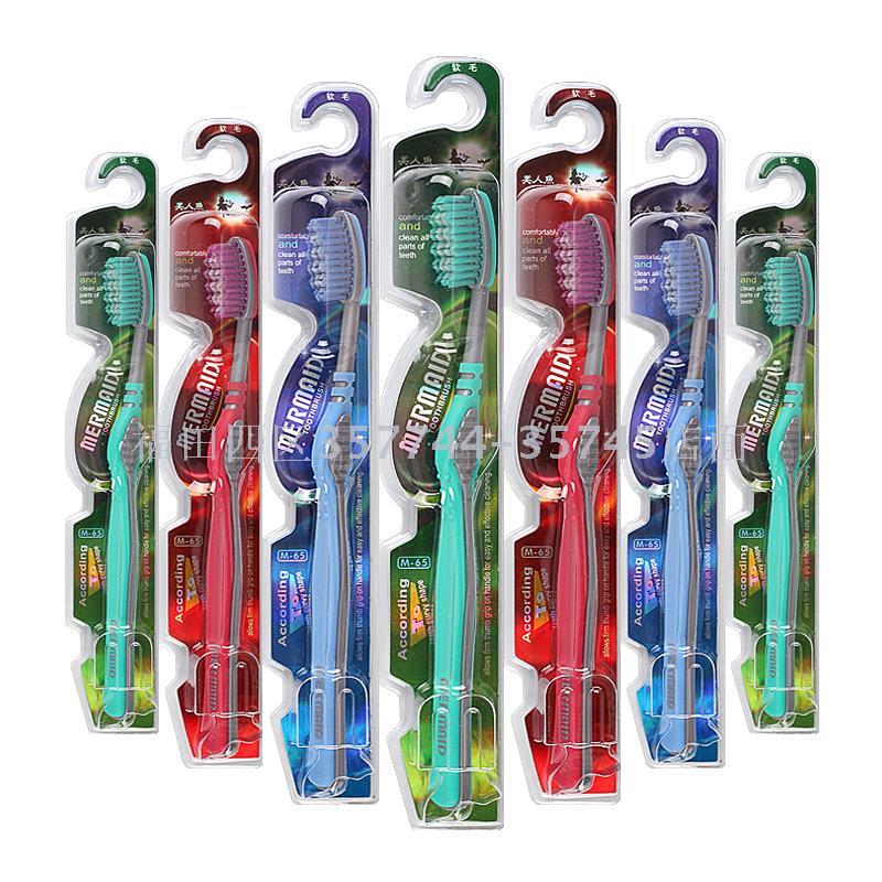 Mermaid 美人鱼M65中毛成人牙刷 144支/箱