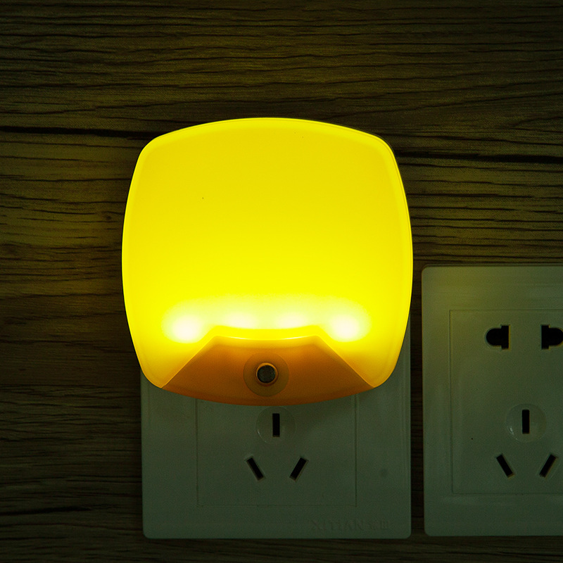 Light square light-controlled night light customizable LOGOled Night light Plug-in night light