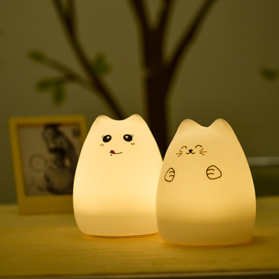 Colorful Animal Silicone lamp Small night lamp Rechargeable portable gift for children