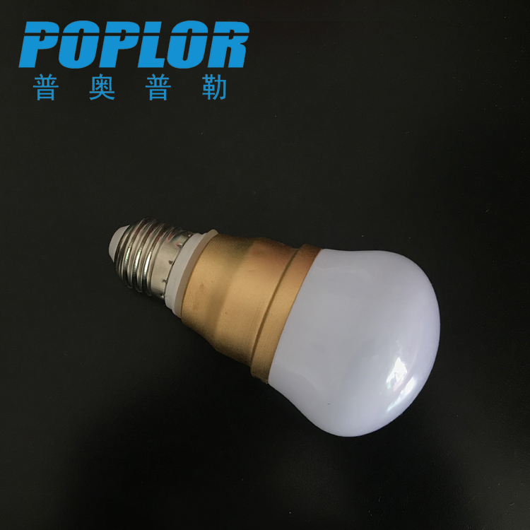 LED土豪金葫芦娃球泡灯 9W全封闭三防灯 恒流高富帅铝灯泡细节图