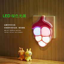 新奇特LED光控感应葡萄小夜灯节能logo定制