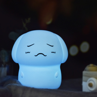 2018 creative new night light colorful silica gel message light