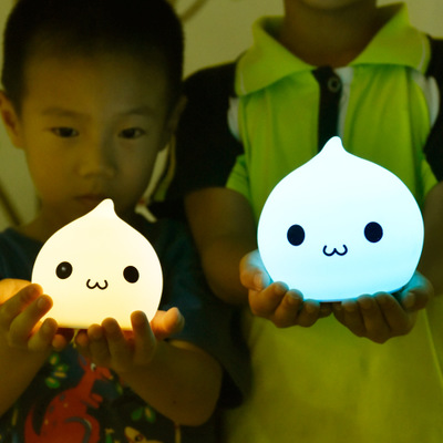 Water droplet silica gel little night light battery smart sensor little night light corridor light