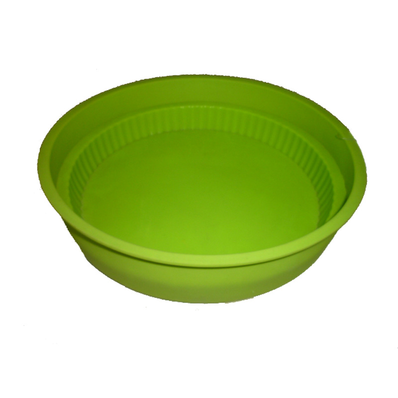 Large single round silicone cake molds, 10-inch cake baking trays and baking molds are available in stock details Picture