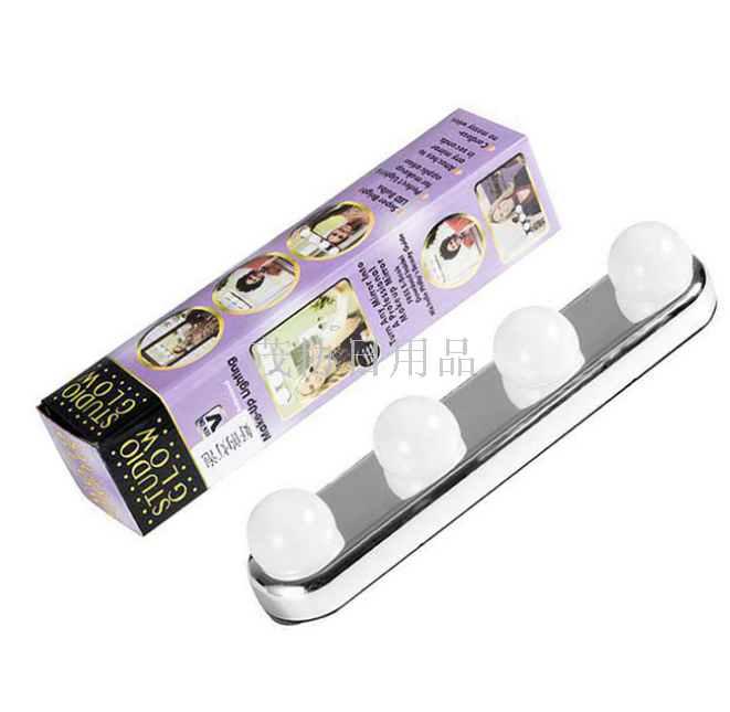 New four-bulb front mirror light, makeup mirror light, multi-functional portable fill light StudioGlow