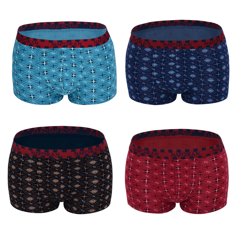 Men's underwear cotton breathable sports boxers manufacturer direct selling commercial men's boxers thumbnail