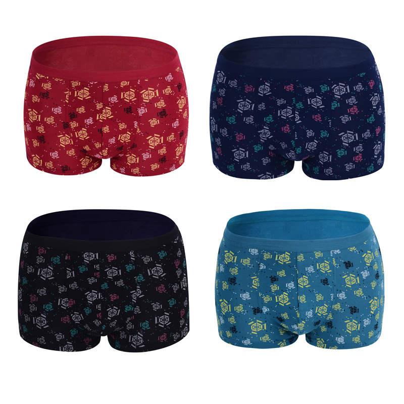 Direct selling of men's underwear man cotton gift box breathable boxer shorts wholesale U protrusion comfortable boxers thumbnail