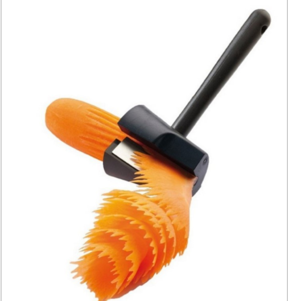 Spiral funnel flower cutter, funnel grater, flower coiler, spiral grater