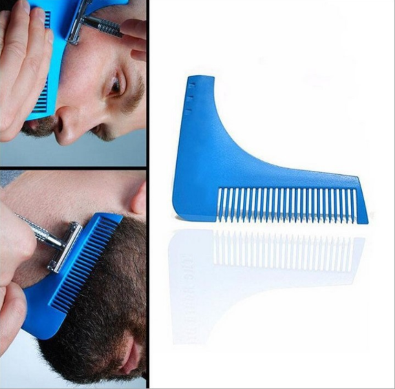 In stock: Beard Bro Beard Shaping Tool Beard styling template tool Beard brush comb Specification image