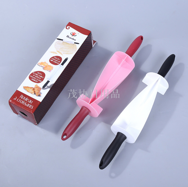 新款厨房DIY烘培工具 多功能滚动牛角包擀面杖