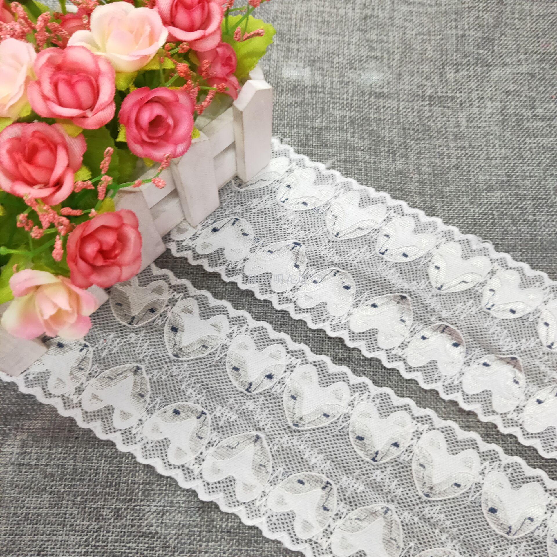 New double-sided symmetrical fox head lace sock clothing DIY bestsellers Specification image