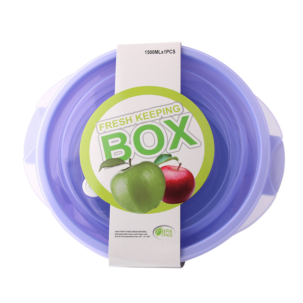 Rectangular plastic food storage box, sealed box, lunch box, plastic box, three-piece set KS-1470-141 Application Scenario