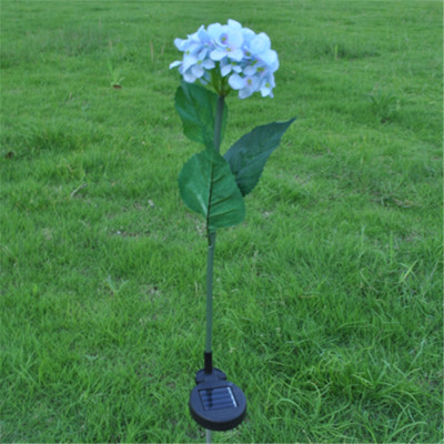 仿真花太阳能单枝绣花灯 LED仿真花灯 户外装饰草坪灯细节图
