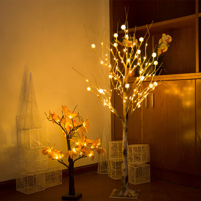 Wholesale simulation of birch lights home decoration warm color department small night lights festival ceremony decoration LED lights
