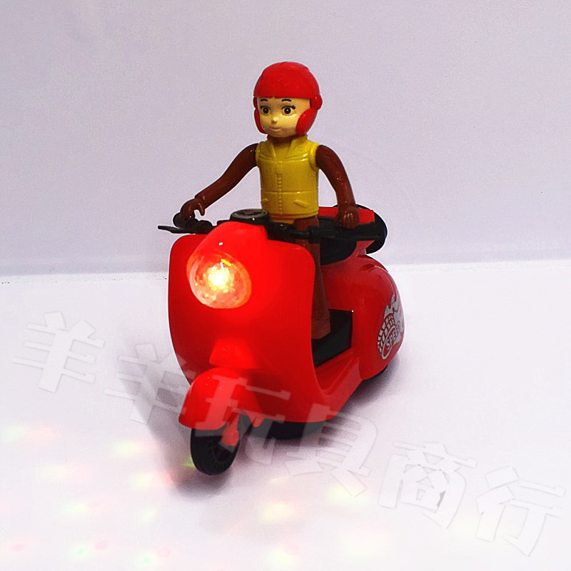 Dogs, electric, cool motorcycles, lights, music, swivel wheels, educational toys for boys and girls, children's toys, street stall supplies details Picture