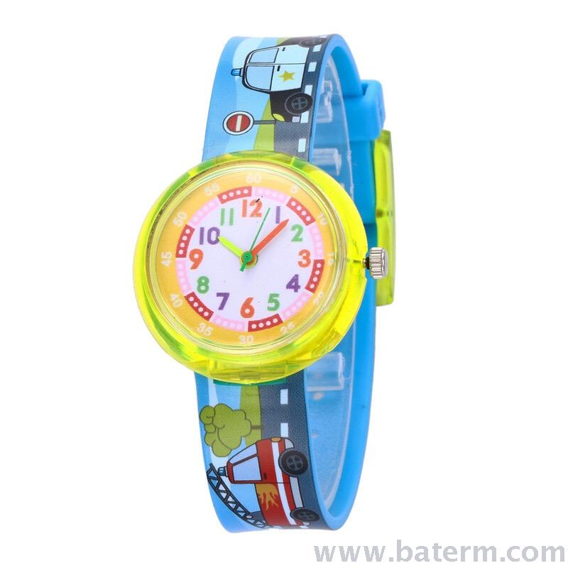 New best-selling compact, colorful digital printed strap children's watch cartoon student watch