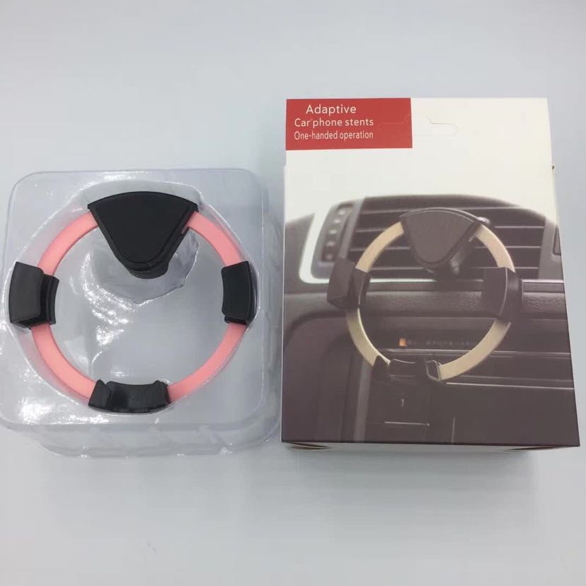 新款车载出风口圆托手机支架产品图
