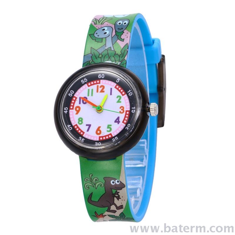 New best-selling compact, colorful digital printed strap children's watch cartoon student watch Specification image