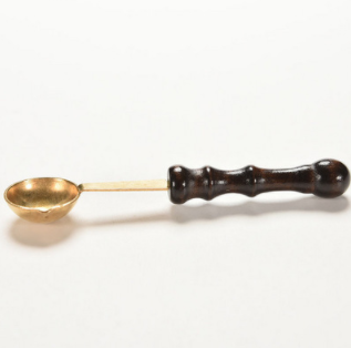 Fire seal, fire spoon with retro wooden handle, fire spoon heating wax particles accessory Ib4 Specification image