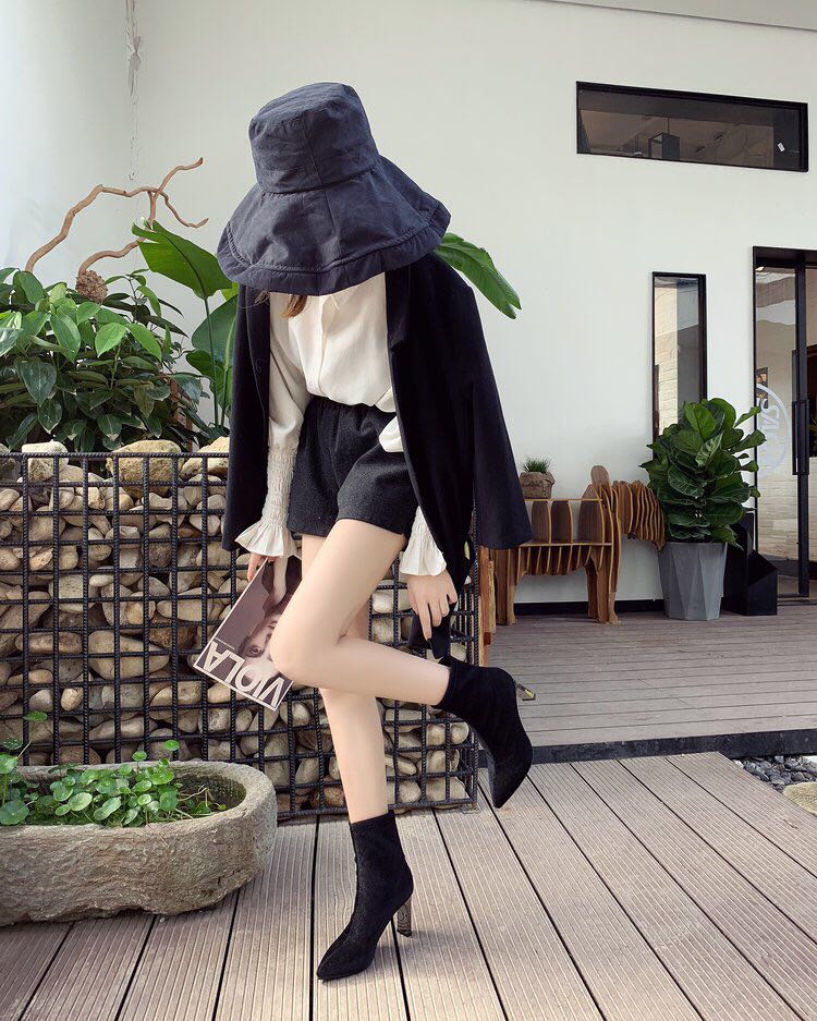 完美渡跟时装靴细节图