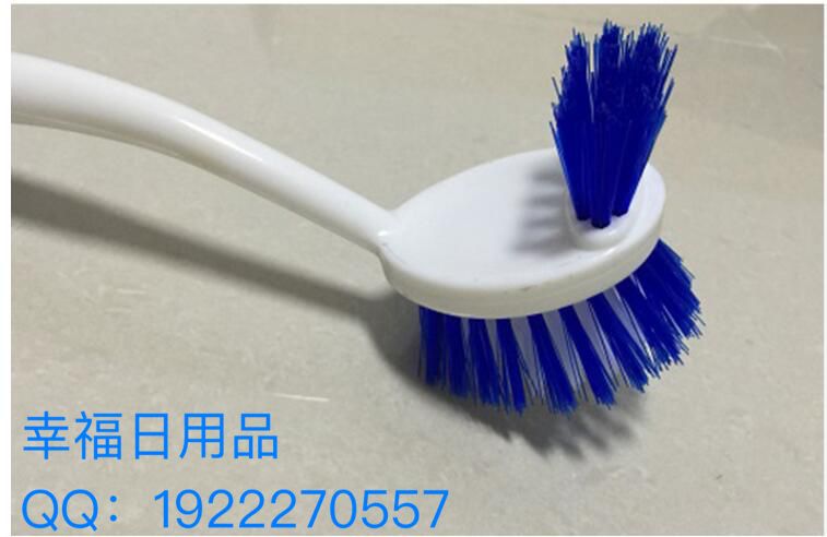 创意家居厨房清洁清洗塑料刷子 可挂带长柄塑料刷去油污洗锅刷细节图