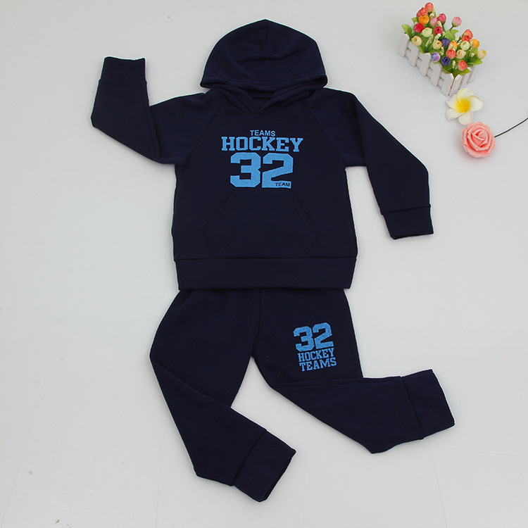 Children's Thermal Underwear Set Pure Cotton Thick Boy Long Johns Baby Cotton Base Set Autumn And Winter