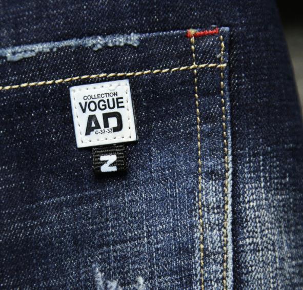 2018 Autumn Ripped jeans for young men, slimming Korean-style men's jeans, trendy men's clothing factory direct sales Specification image