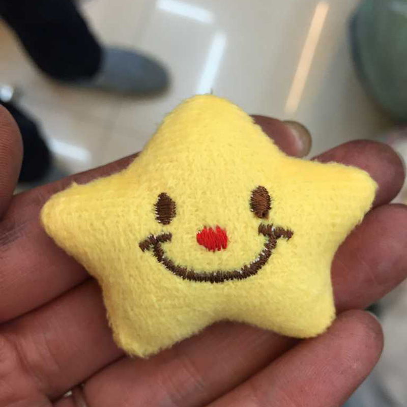 热销小星星笑脸服饰鞋帽可爱个性补丁布贴厂家直销