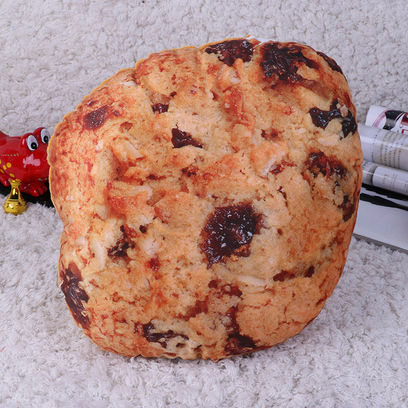 厂家直销家居3D印花面包零食抱枕 披萨靠枕 牛排抱枕毛绒玩具礼物详情图3