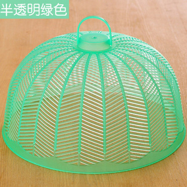 炫彩塑料餐桌罩饭菜罩 厨房夏季防蝇防虫菜罩 圆形盖菜罩子食物罩