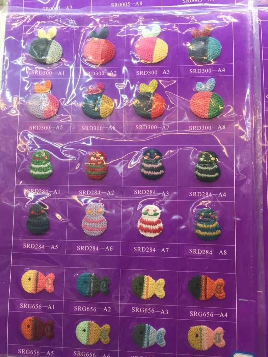 阿里热卖卡通动物植物头饰 时尚服装辅料贴标批发有样本细节图