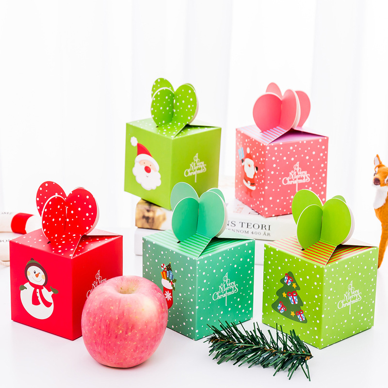 平安夜苹果包装盒 圣诞礼品盒大号平安果包装纸盒儿童礼品糖果盒