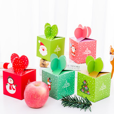 平安夜苹果包装盒 圣诞礼品盒大号平安果包装纸盒儿童礼品糖果盒