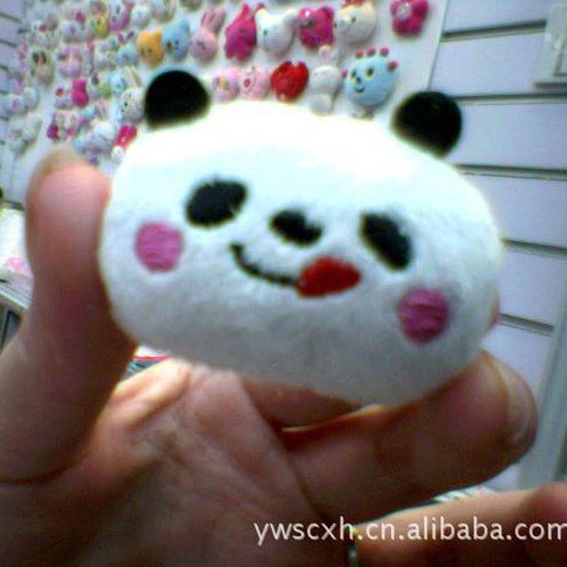厂家直销供应批发超柔义乌卡通动物头 可来样加工订做卡通动物头细节图
