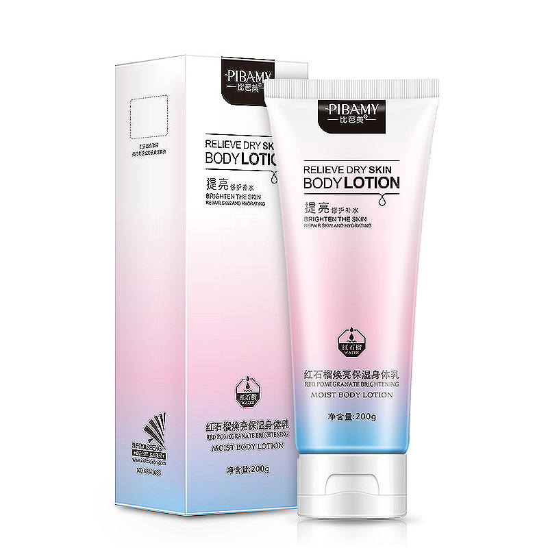 Bibarmei Pomegranate Nourishing body lotion body hydration, moisturizing, brightening and anti-drying body care hair replacement