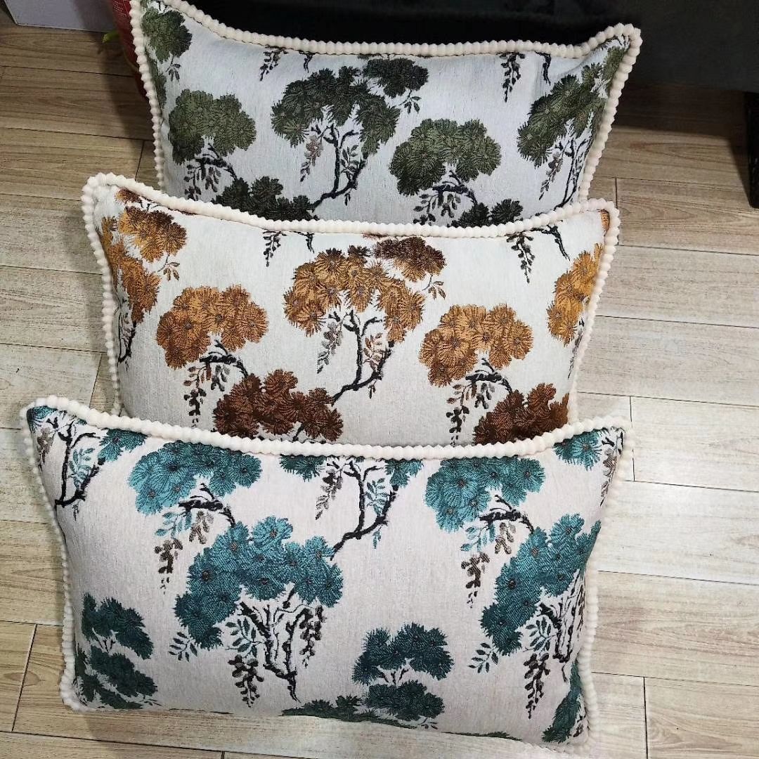 雪妮儿卷边松树45#70长方形枕套