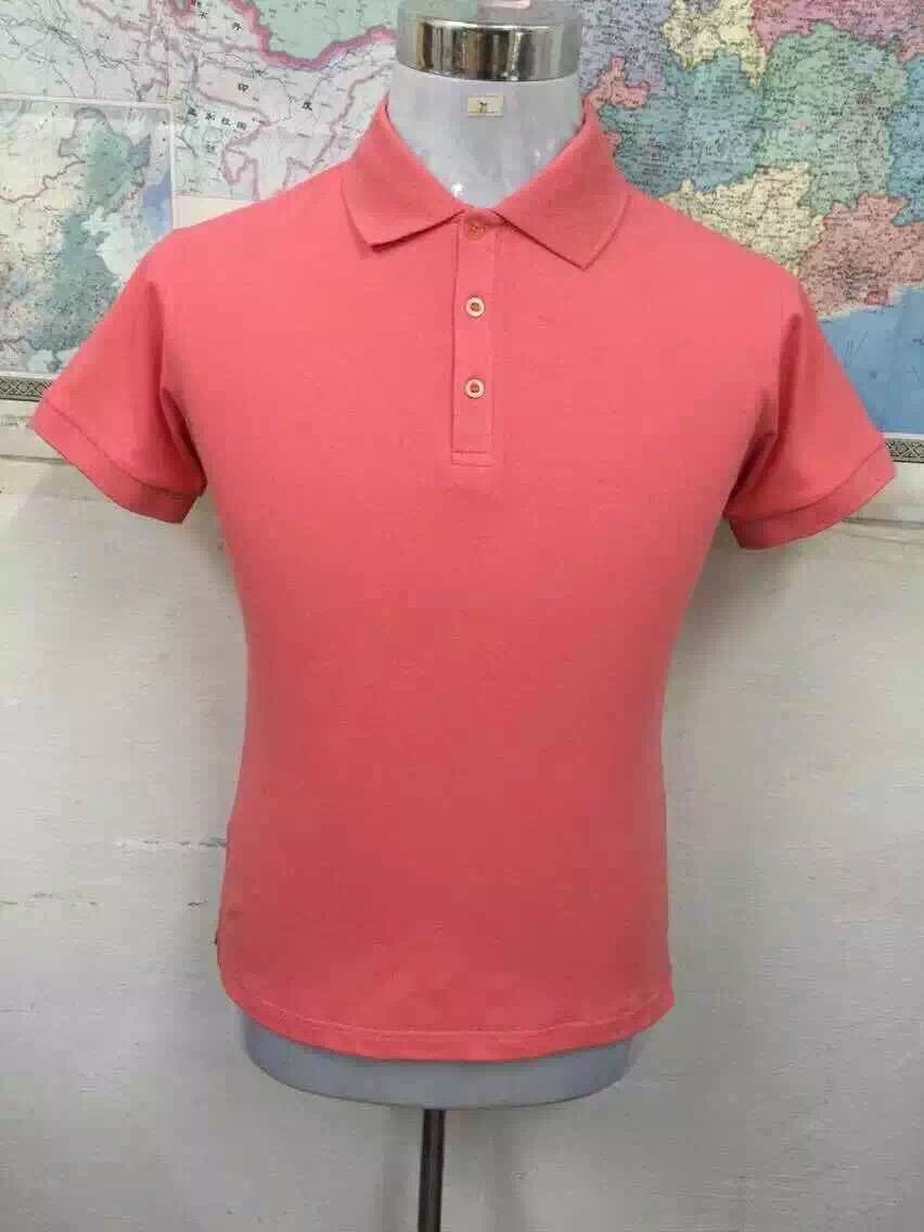 高档纯色翻领polo衫定做广告衫文化衫定制工作服活动服批发印字细节图